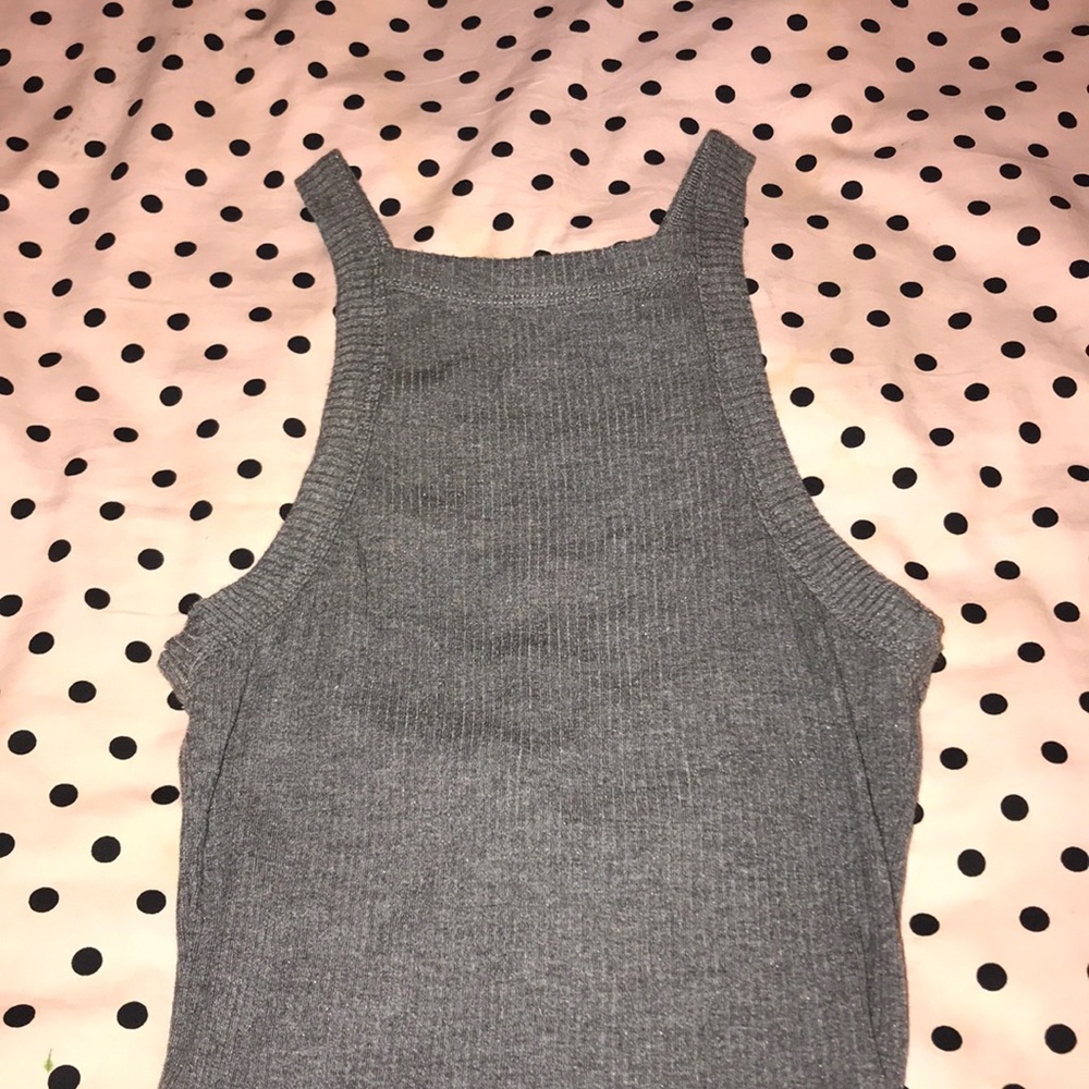 Grey high neck body suit🌟